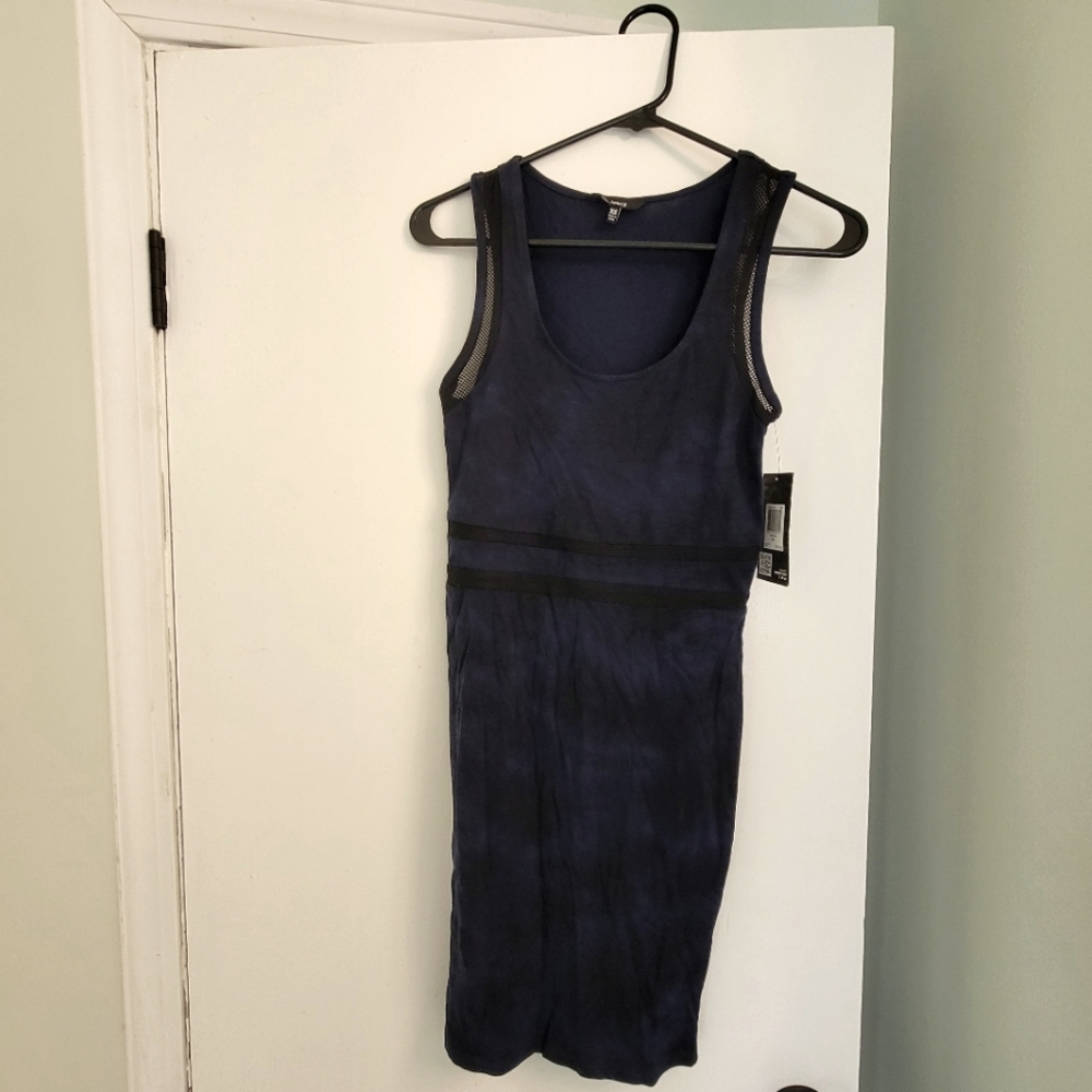 NWT Hurley Blue/Black Mesh Bo Dress Size XS